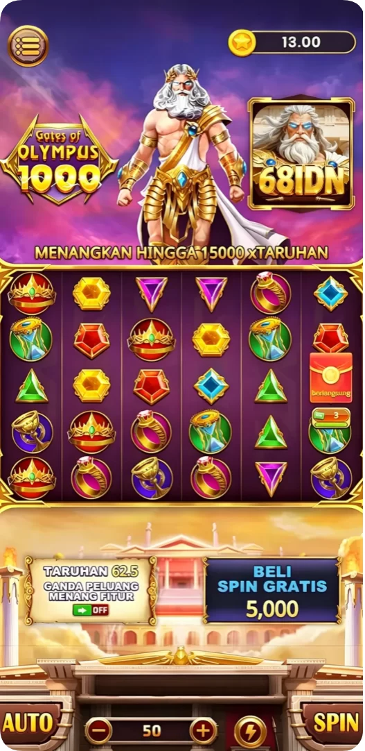 Tampilan utama aplikasi pp88slots